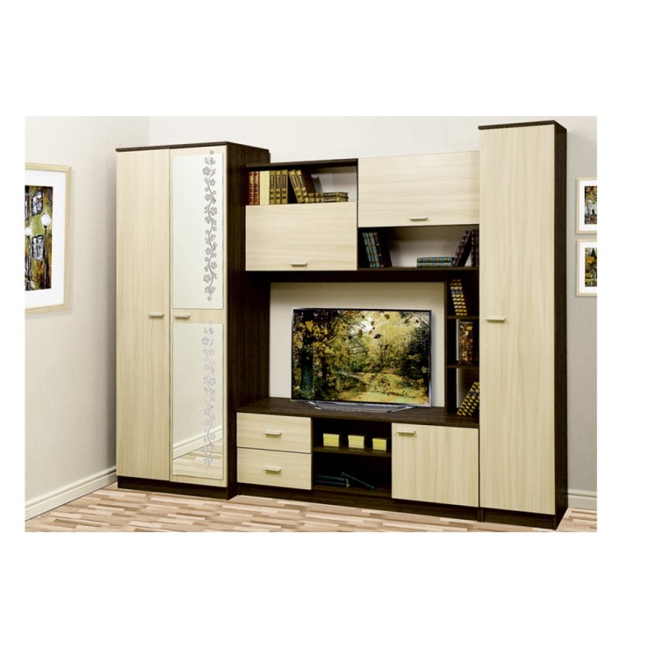 Глория 6 стенка венге/дуб Линдберг