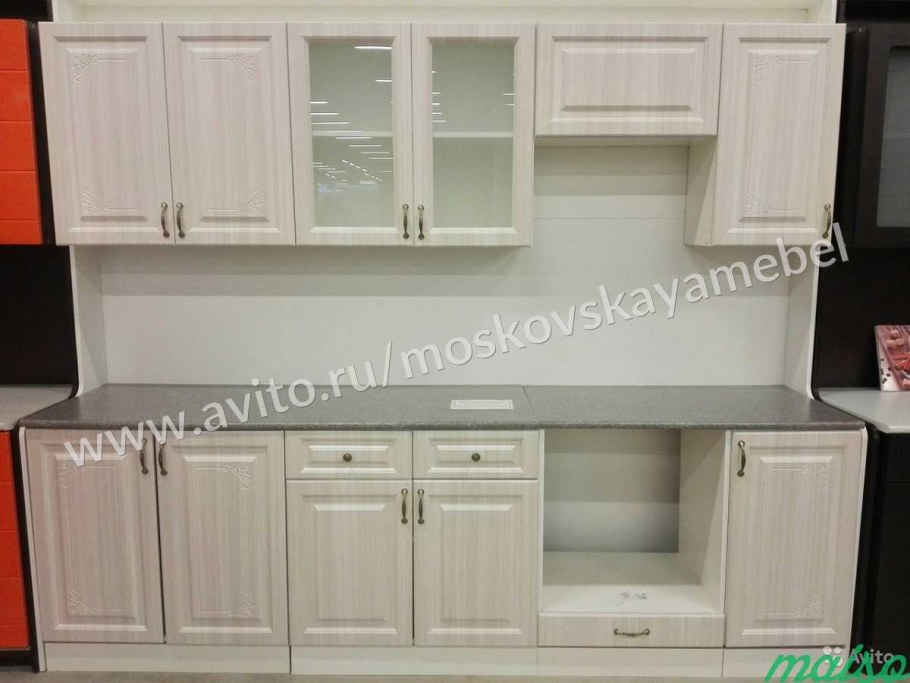 Кухня Виктория МДФ 2 Сандал белый