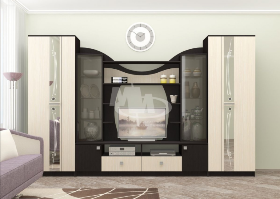 Стенка гамма 15 венге Млечный