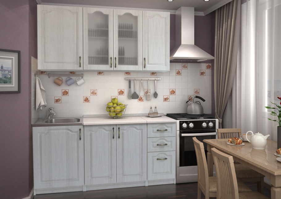 Кухня Юлия Стендмебель Сандал белый