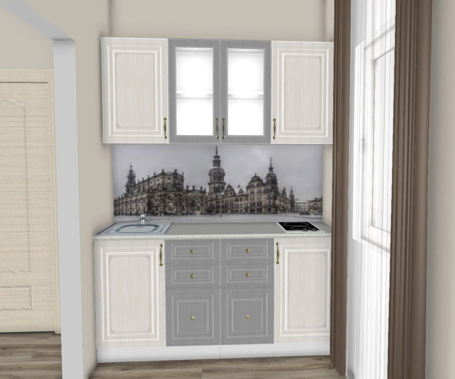 Кухня Юлия Сандал белый