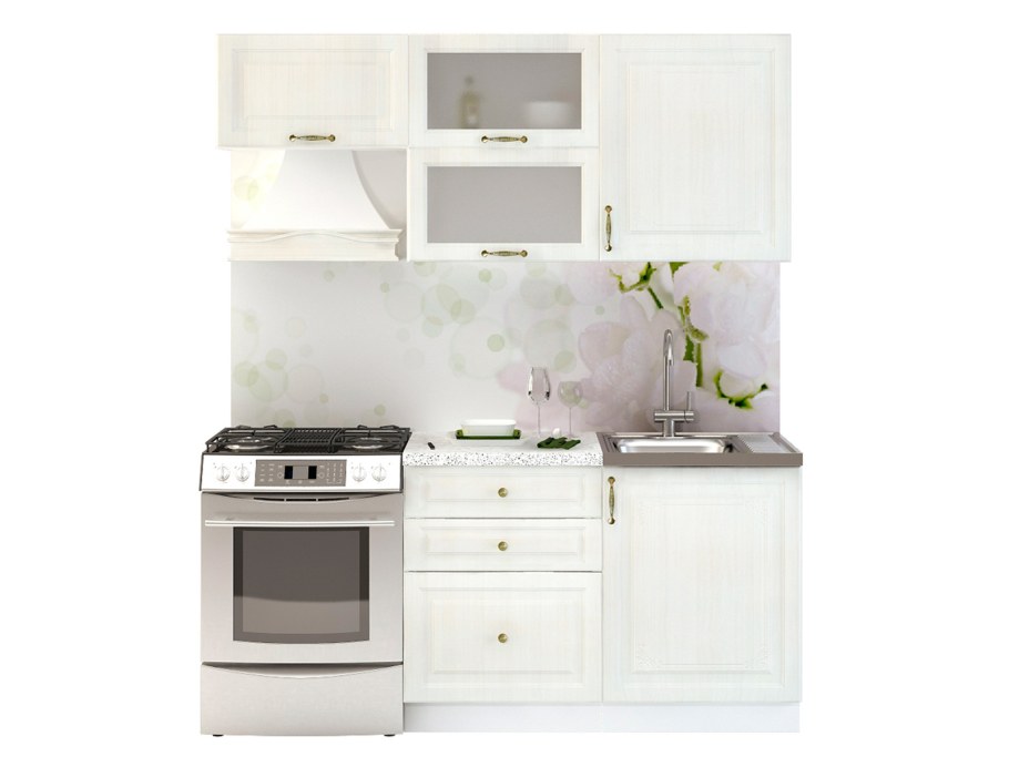 Кухня Виктория белый Сандал Сурская