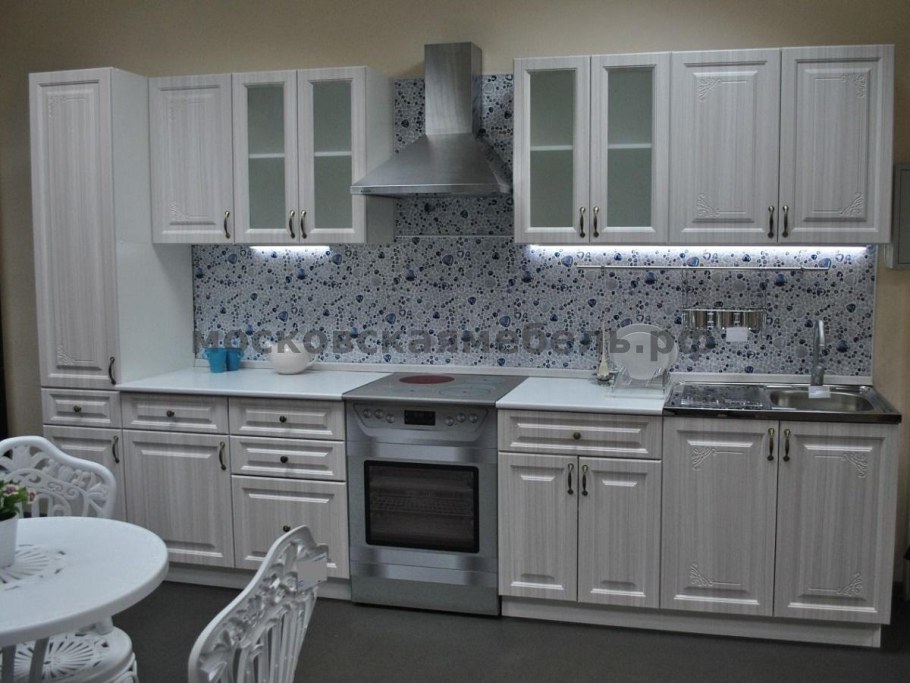 Кухня Виктория - 2,6 метра белый Сандал