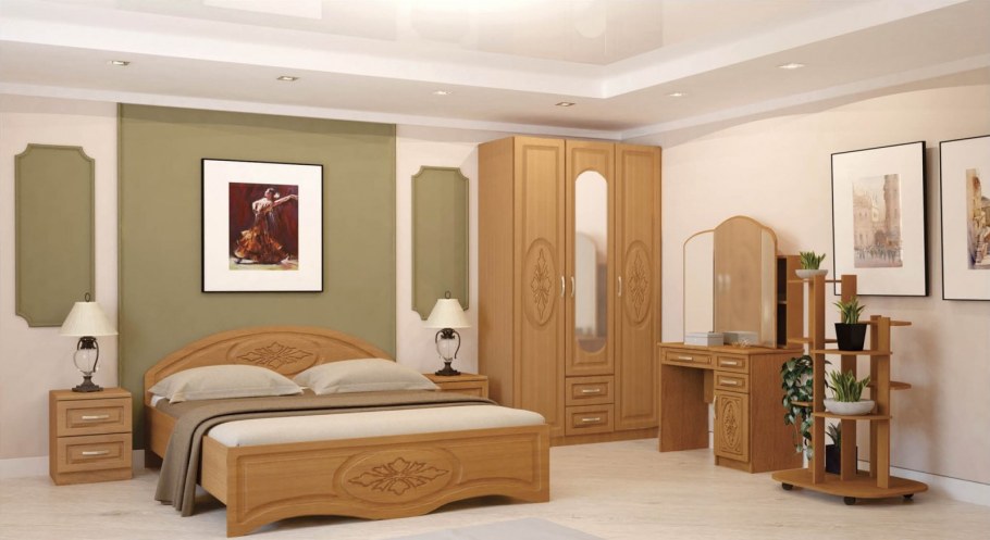 Спальный гарнитур Гармония ольха