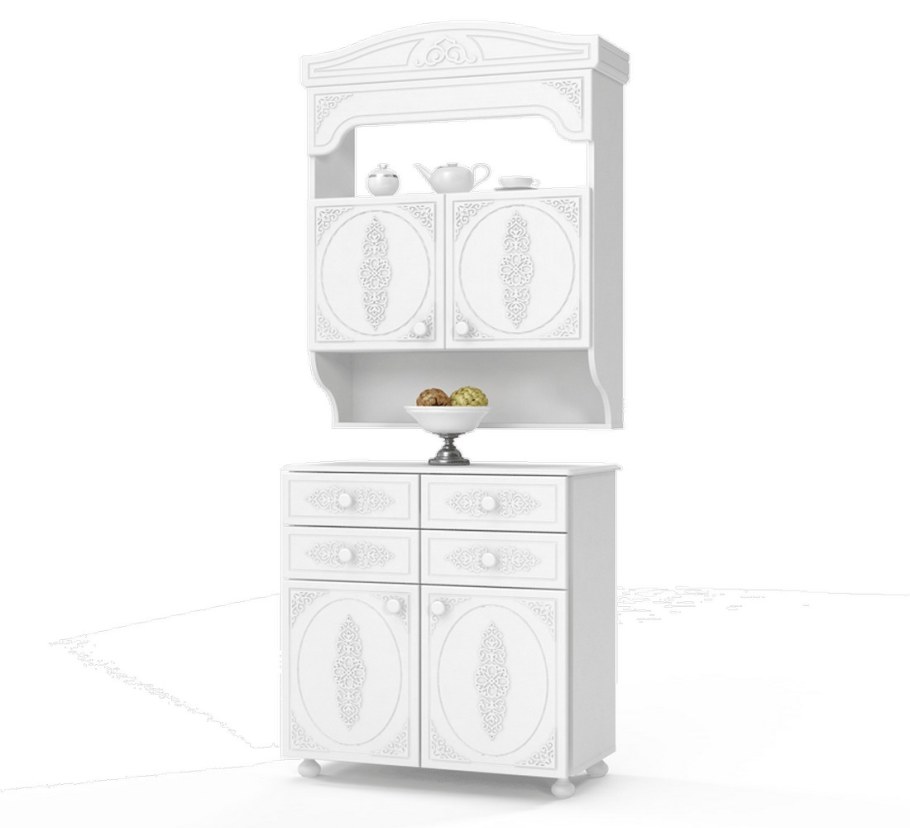 Полка Ассоль белая ас14