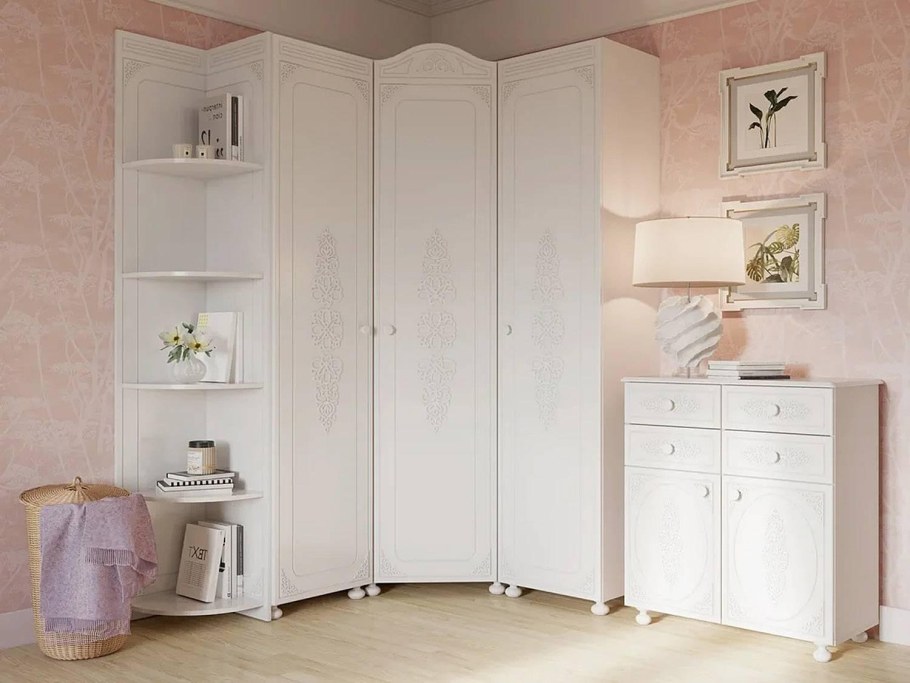 Шкаф Ассоль белый