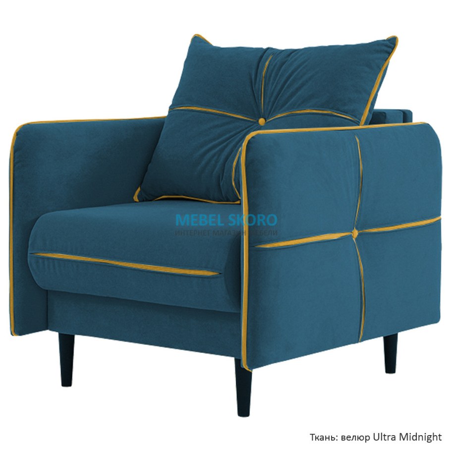Кресло ультра мустард