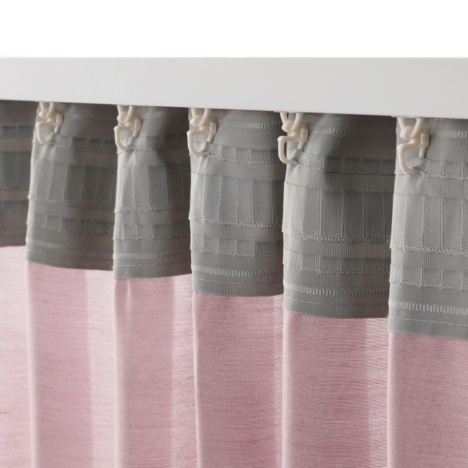 Хилья гардины икеа розовый