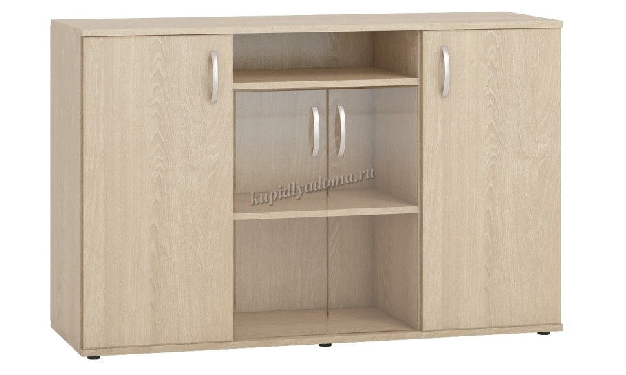 Тумба Гермес со стеклом тм09 (клен Ванкувер)