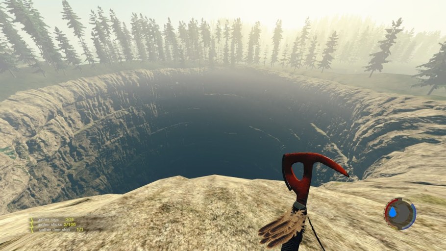 Карстовая воронка the Forest