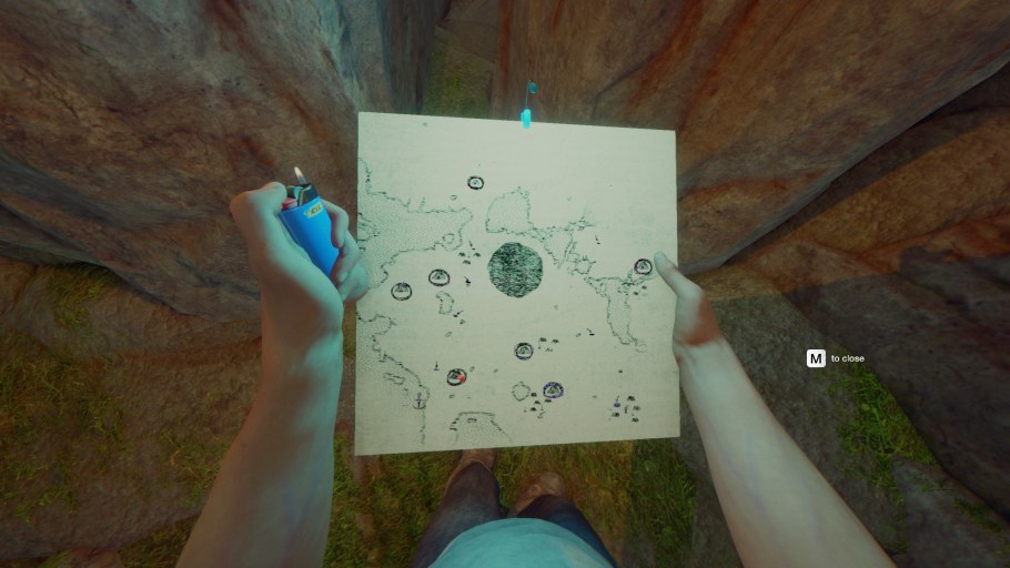 Пещера 5 the Forest на карте