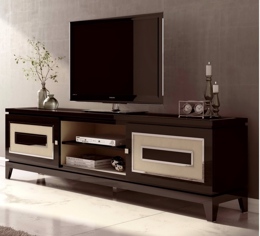 Тумба под ТВ арт деко в интерьере