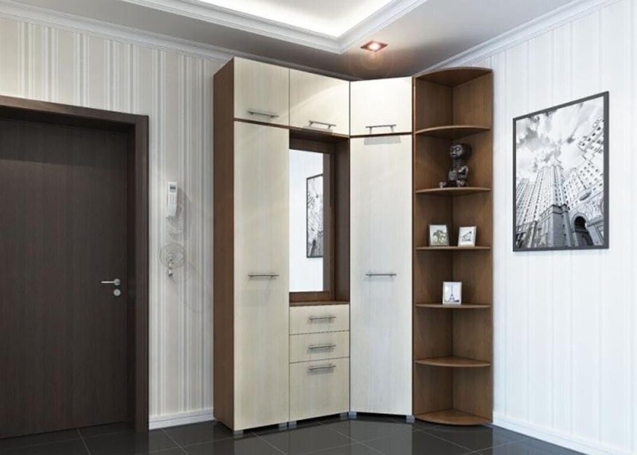 Угловой шкаф в коридор