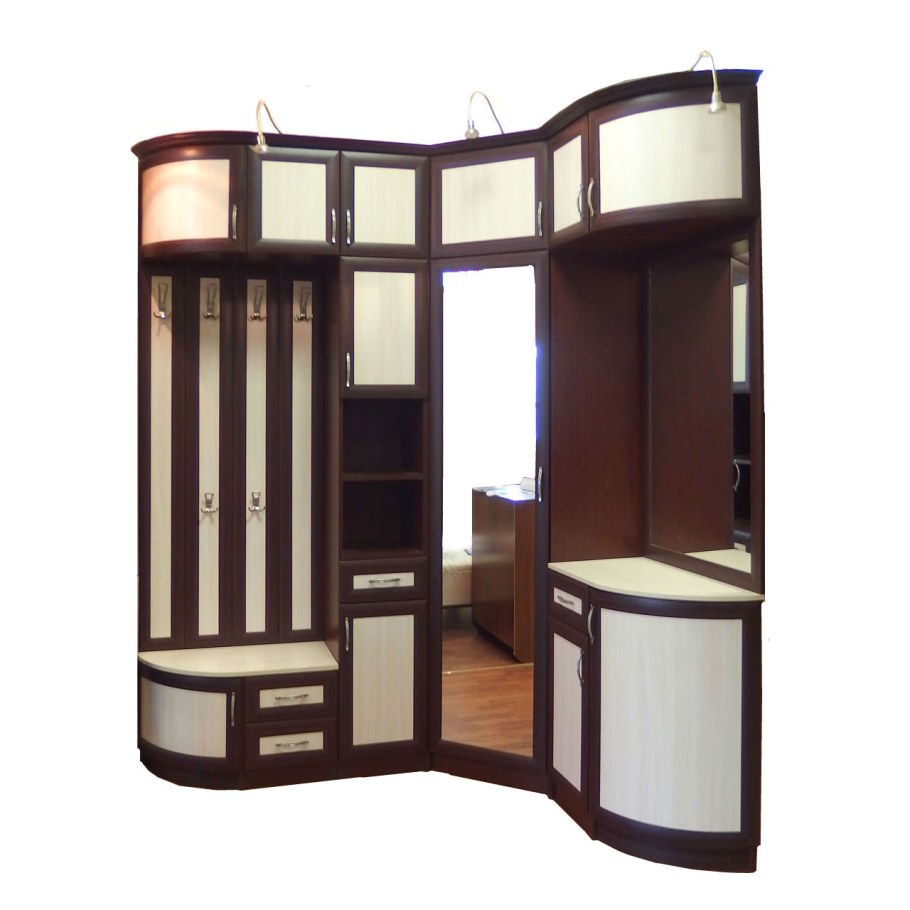 Стенка в коридор угловая