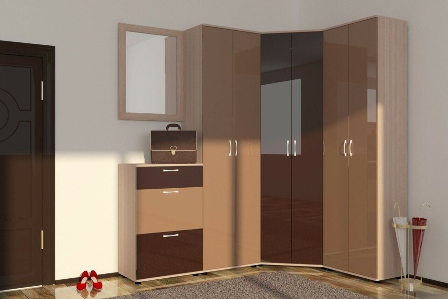 Красивая угловая прихожая