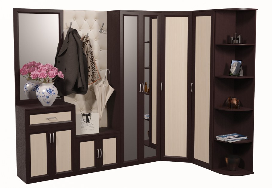 Прихожая Амалия угловая дуб венге