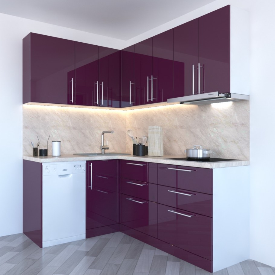 Кухонный гарнитур спелая вишня