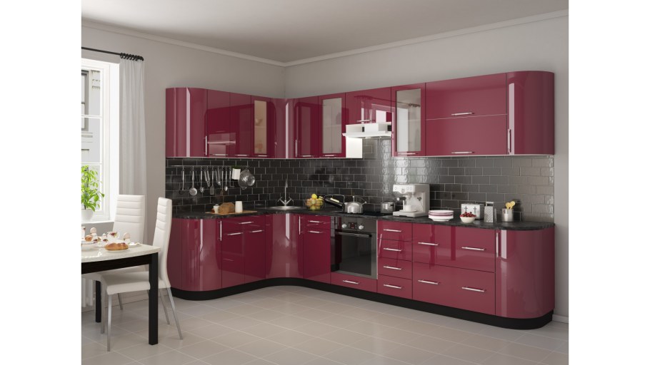 Модульная кухня танго бордо