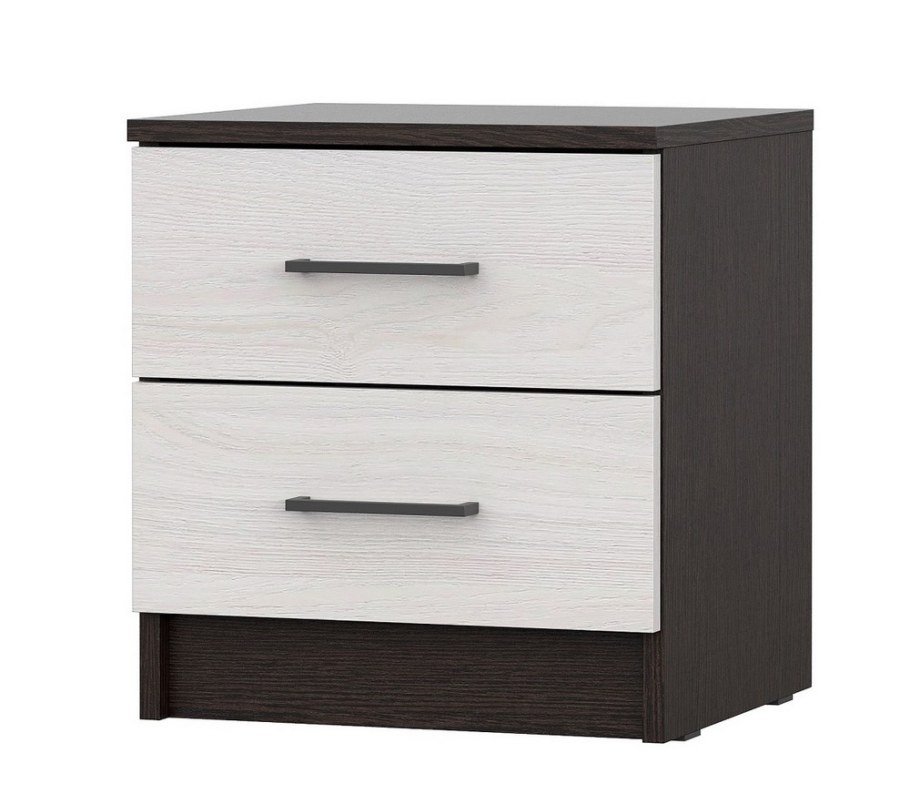 Тумба прикроватная SV-мебель 40x44x37 см 2 ящика ЛДСП цвет венге