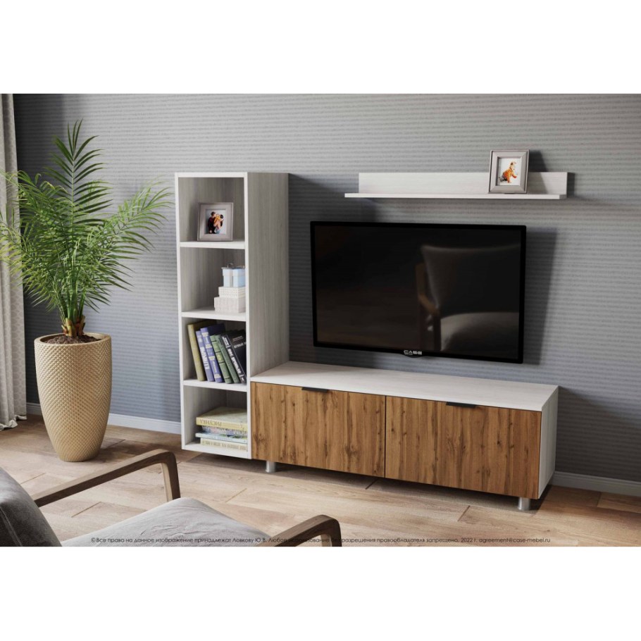 Гостиная Астерия l с полками