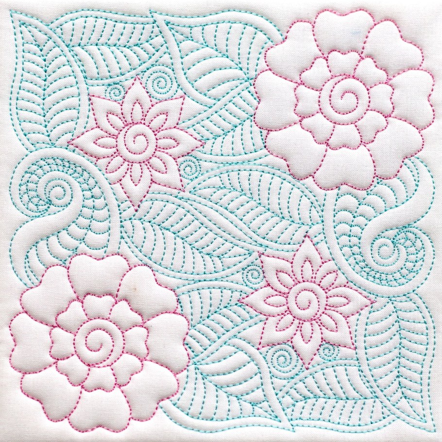 Трапунто цветы