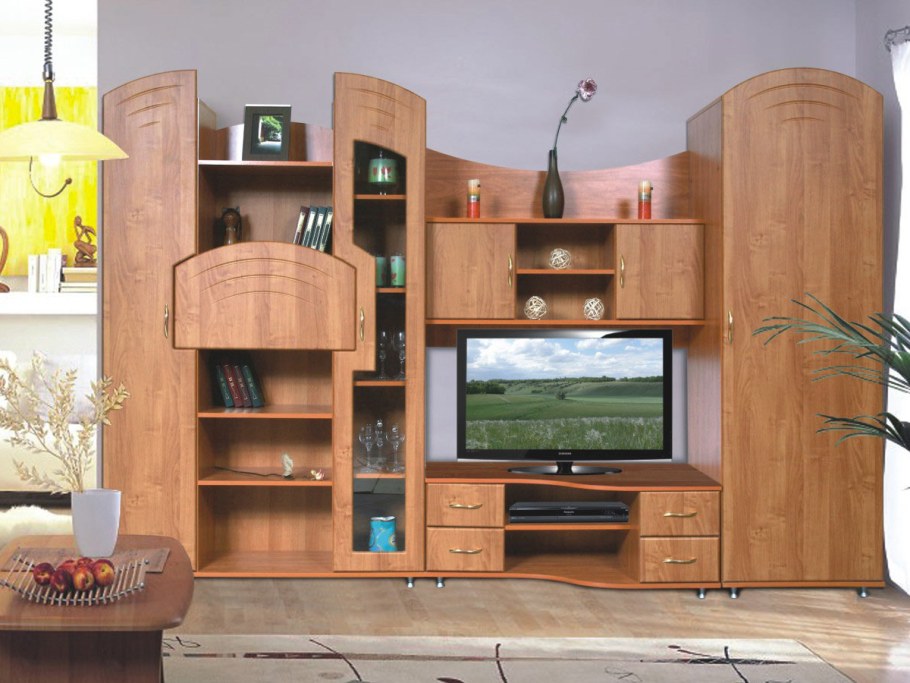 Стенка "коралл" ольха