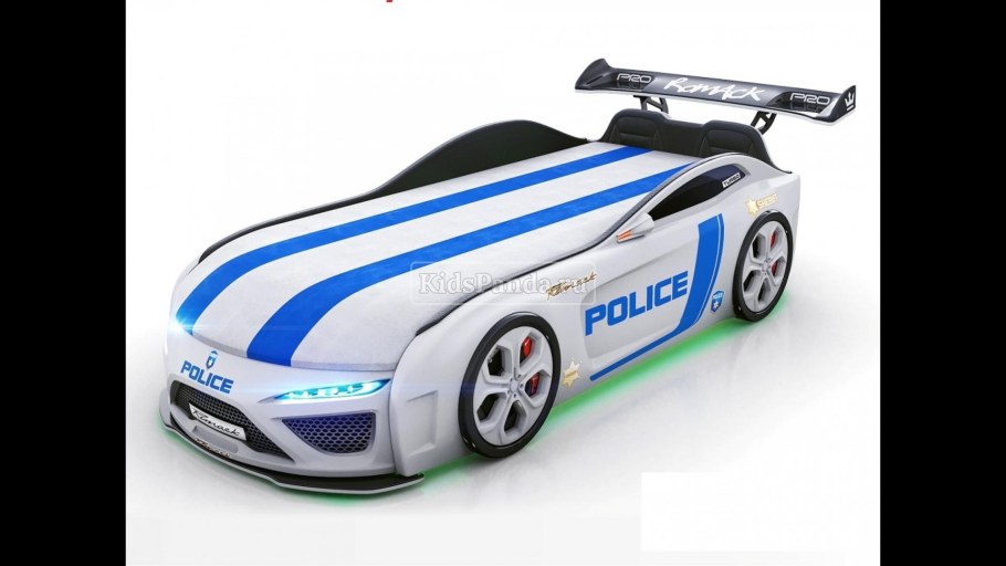 Кровать-машина Royal Berton big Police черная