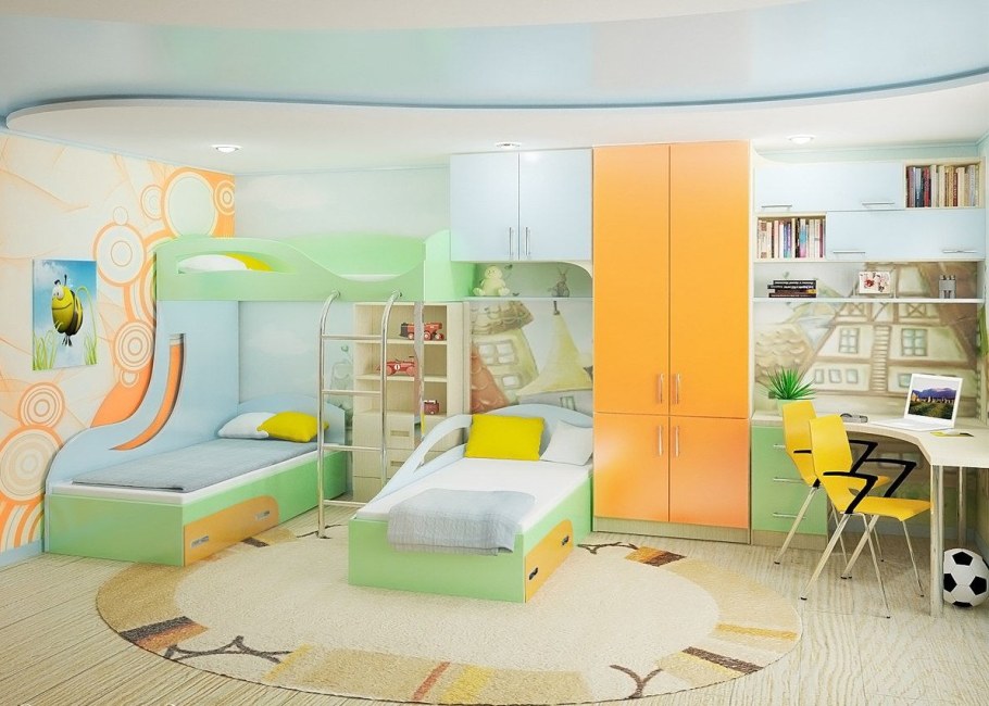 Детская мебель для двоих разнополых детей