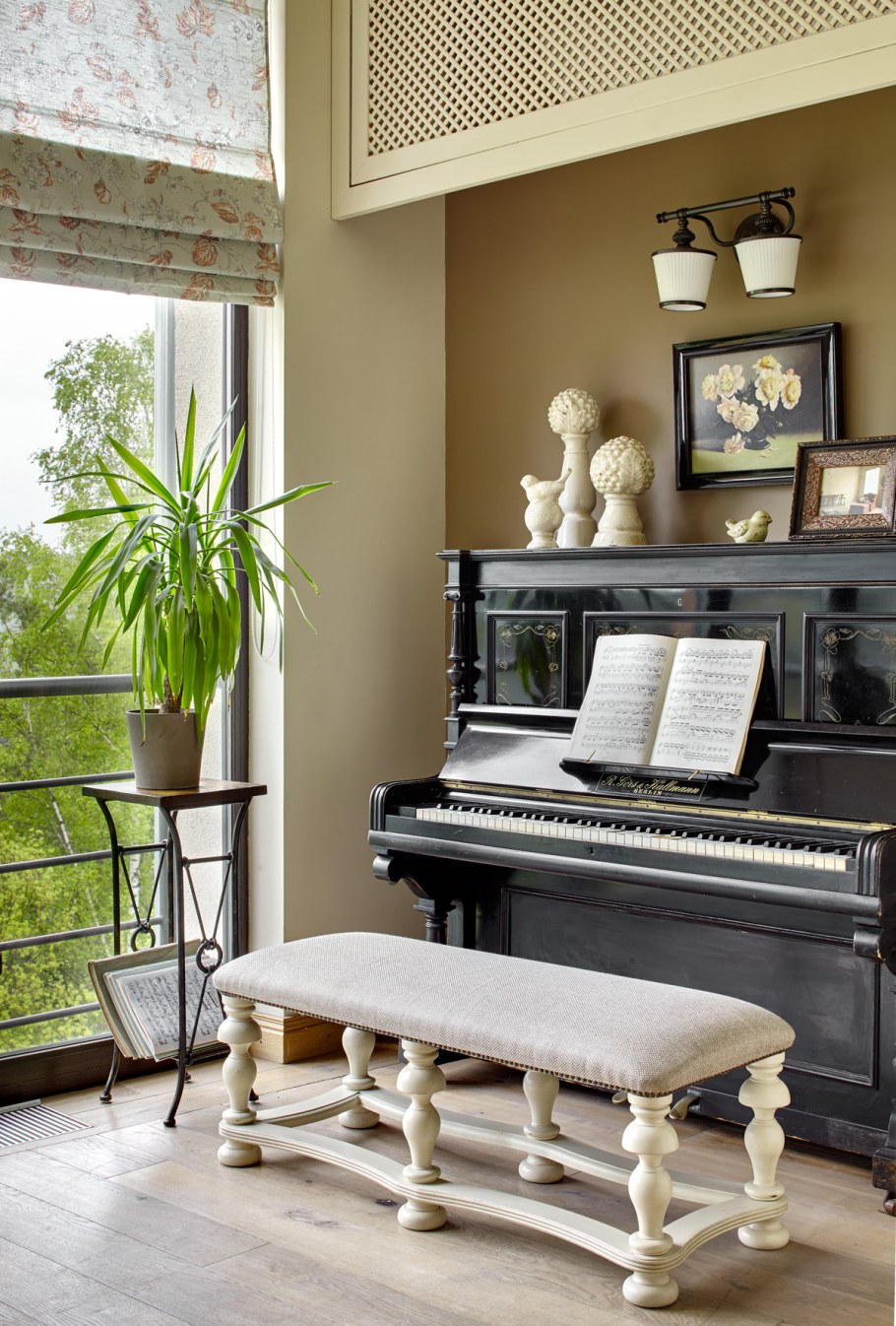 Пианино в интерьере