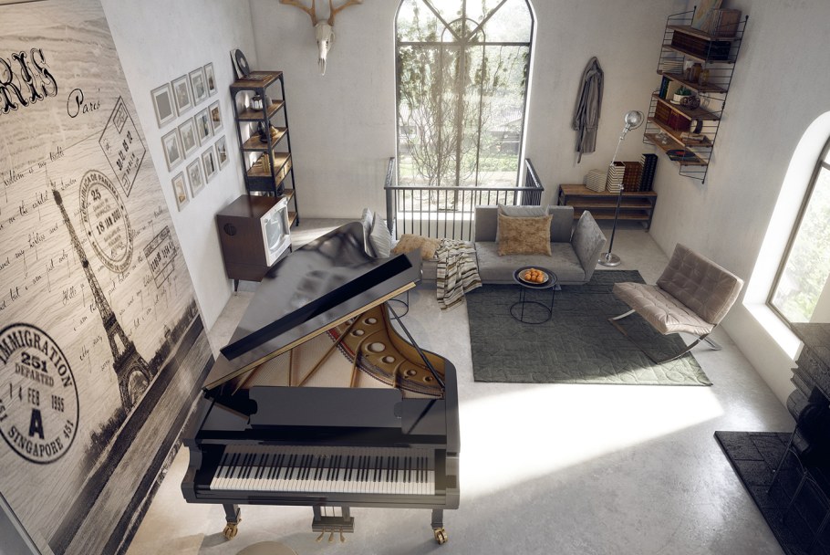 Комната в музыкальном стиле