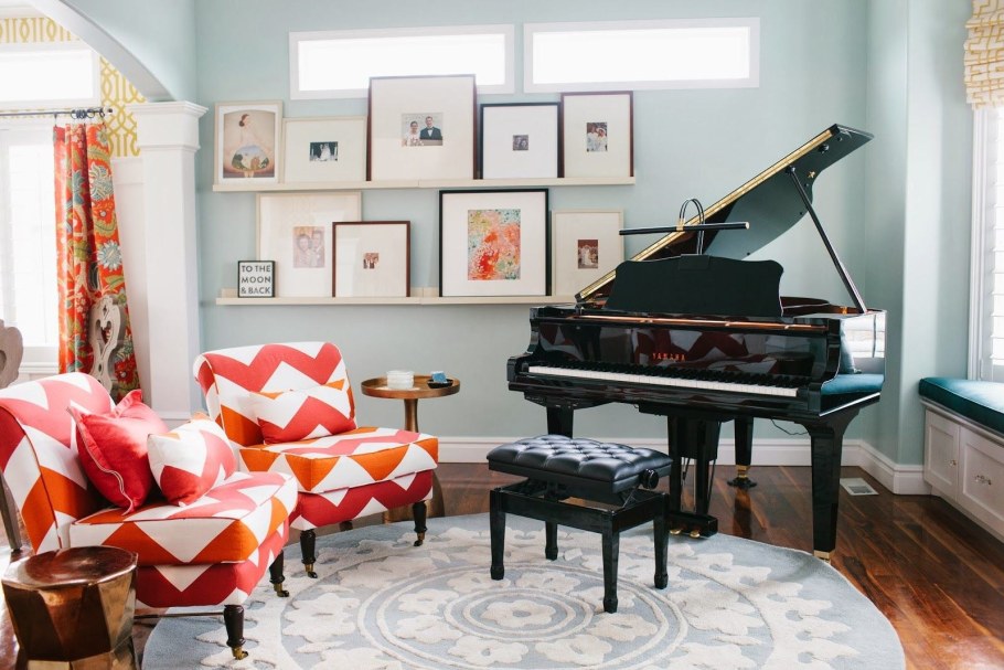 Пианино в интерьере