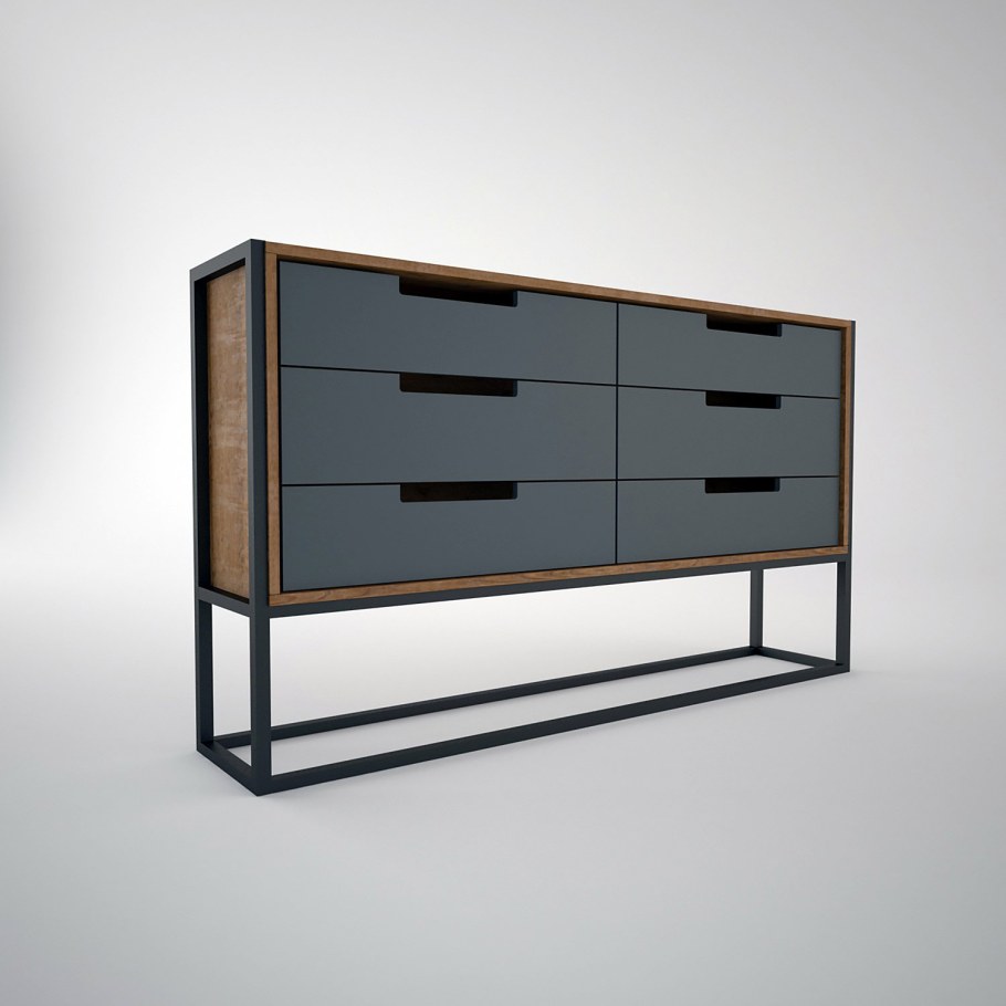 Комод в стиле лофт