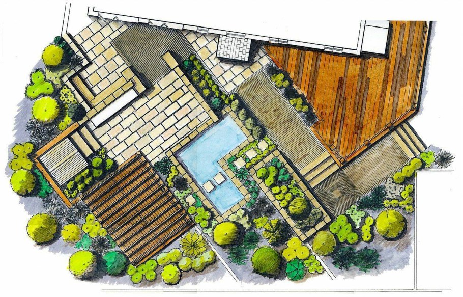 Планировка ландшафта в Sketchup