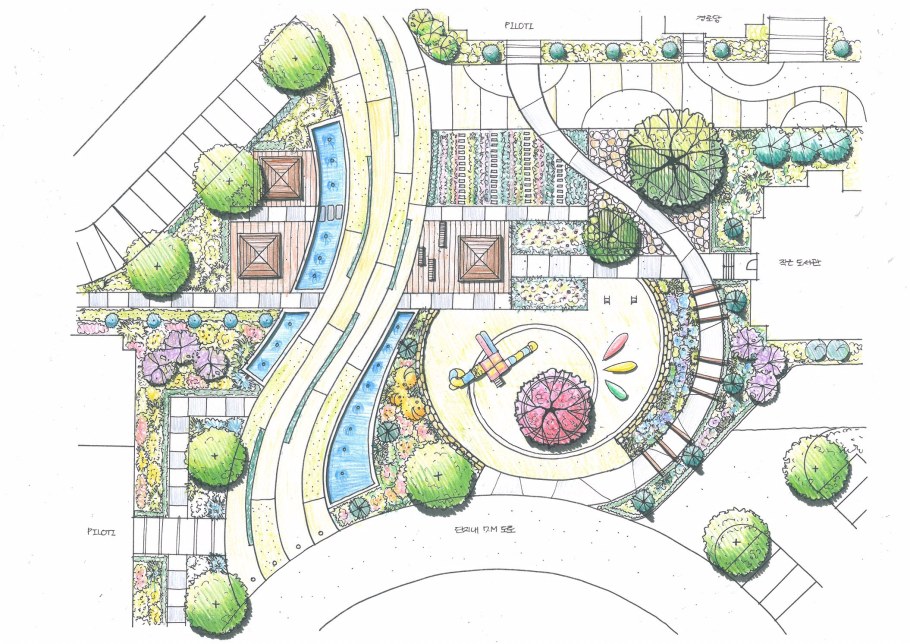 Landscape Architecture схема парка