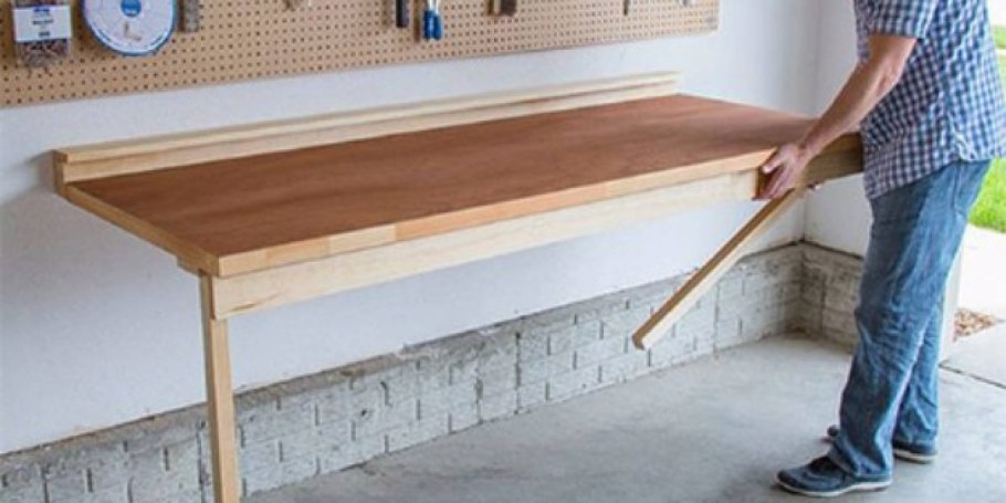 Стол откидной настенный в гараж своими руками