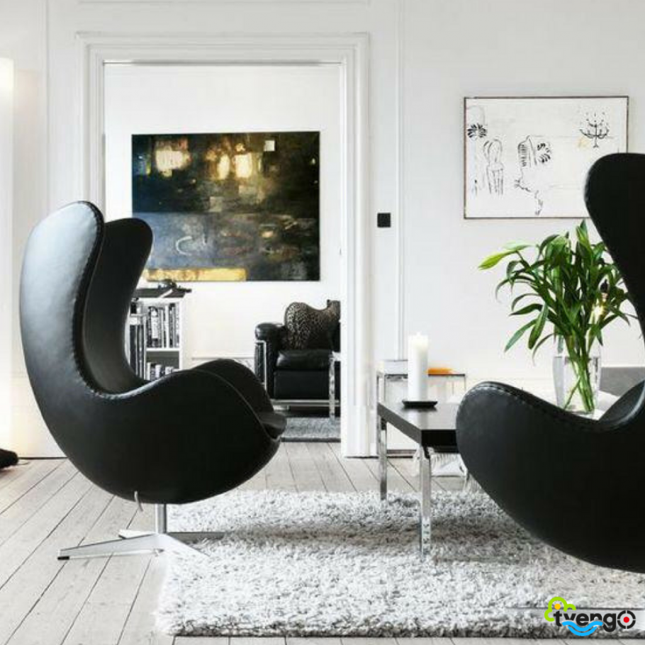 Кресло Egg Chair чёрный