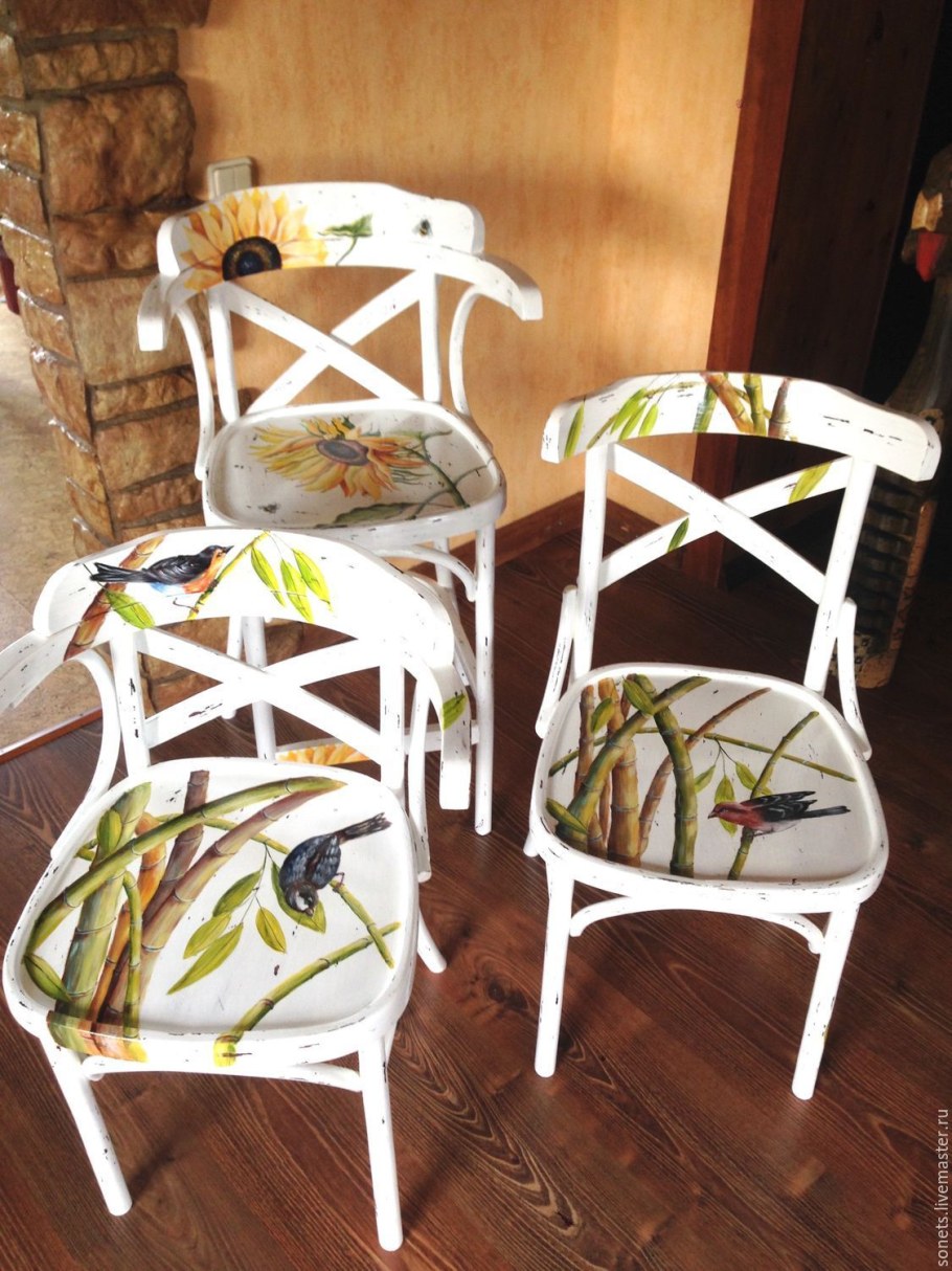 Декор деревянного стула