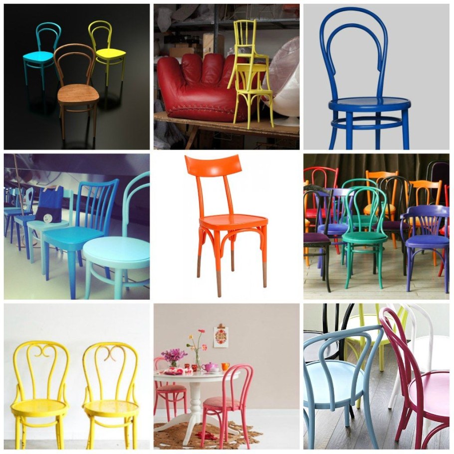 Варианты стильной перекраски стульев