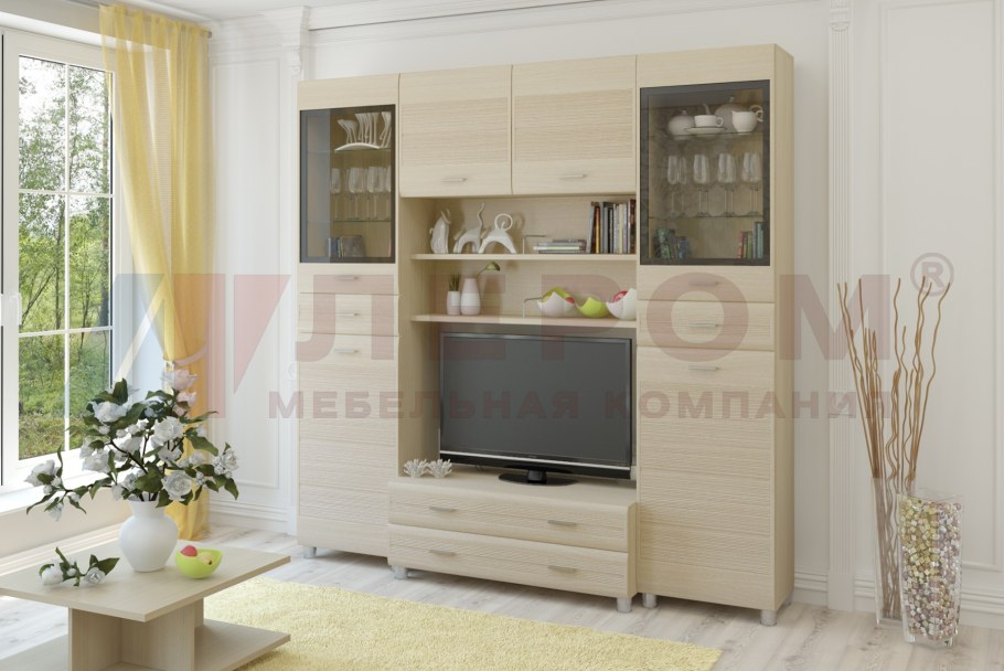 Гостиная Лером Камелия дуб беленый