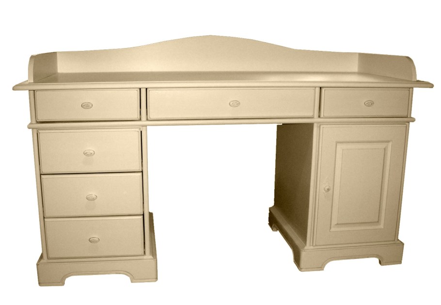 Компьютерный стол в стиле Прованс белый