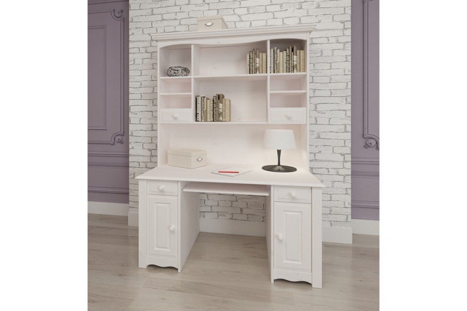 Стол письменный Милано белый воск