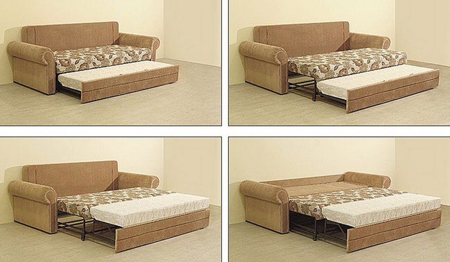 Конструкция выдвижного дивана