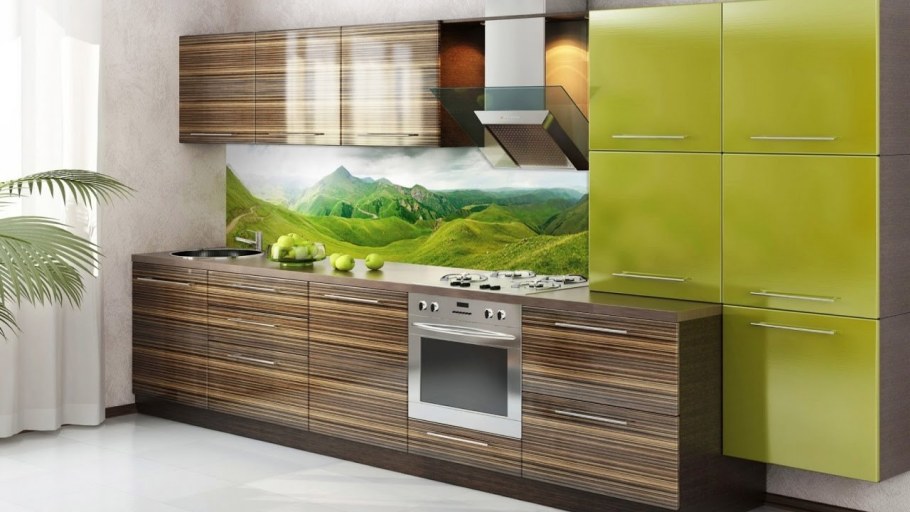 Кухня олива и зебрано