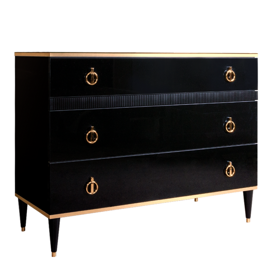 Комод Rimini solo черный Ярцево мебель