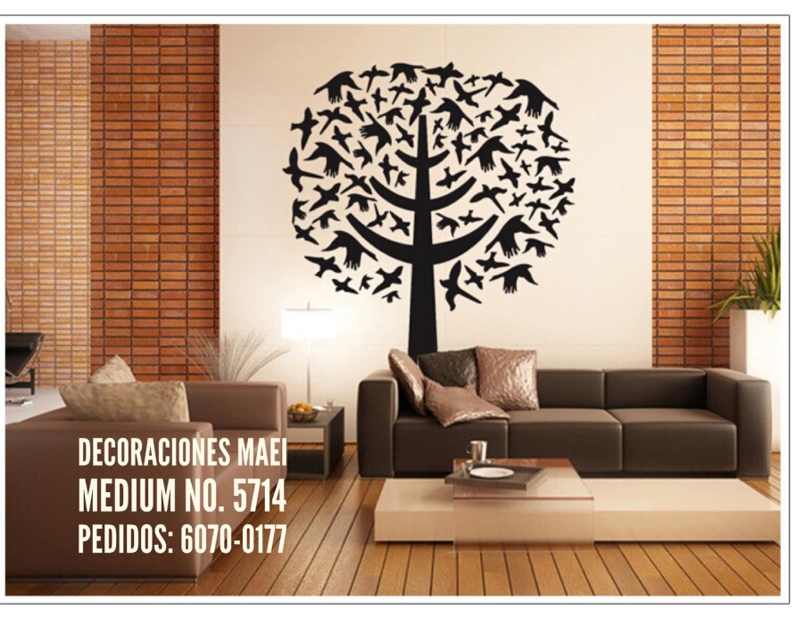 Наклейки на стену из дерева