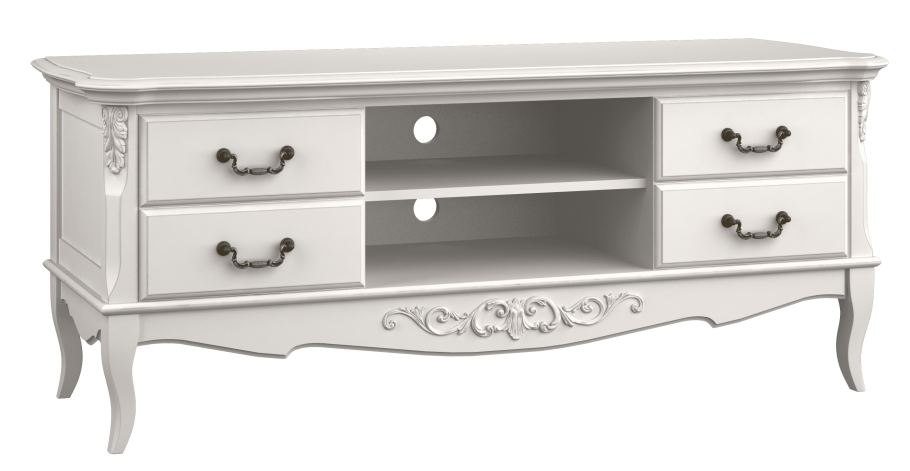Тумба под ТВ Прованс белая