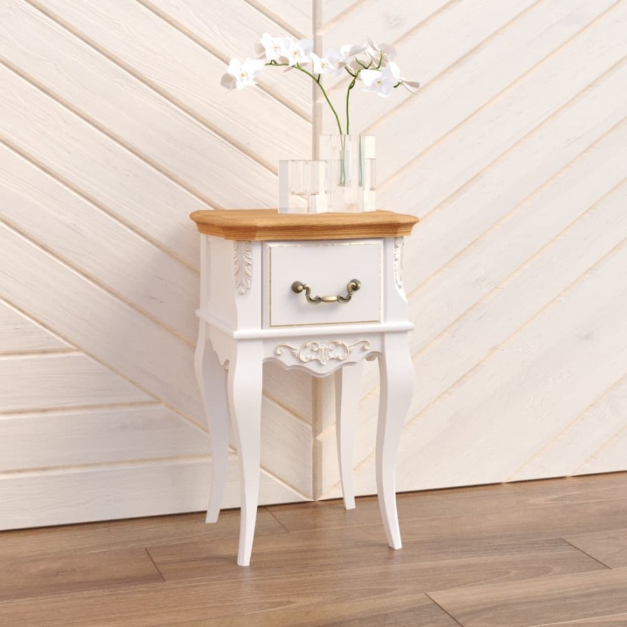 Узкая прикроватная тумба Прованс