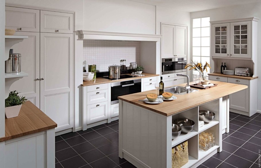 Кухонный остров в стиле Сканди