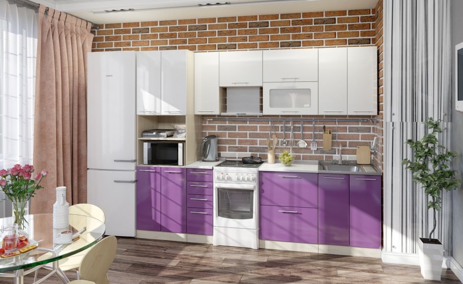 Кухня олива гранат модульная