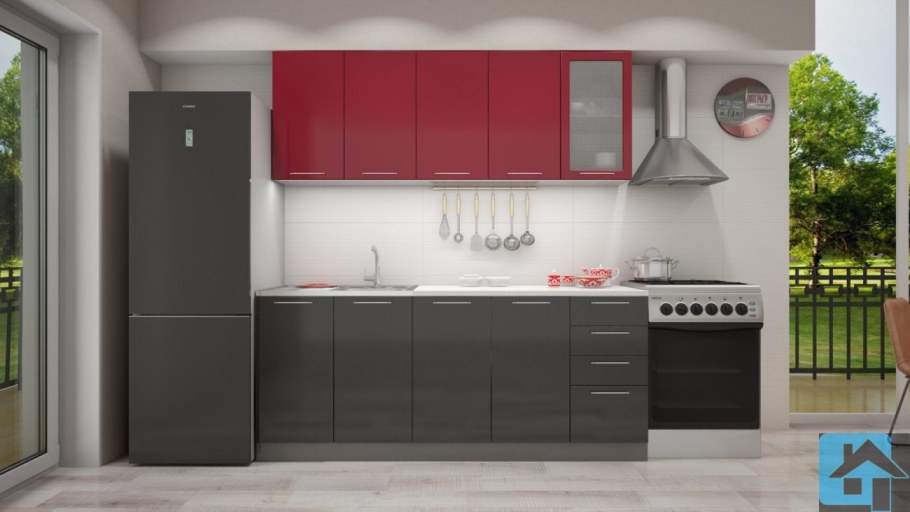 Кухонный гарнитур София олива